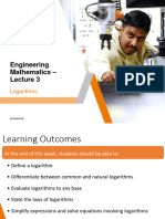 Lecture 3 - Logarithms