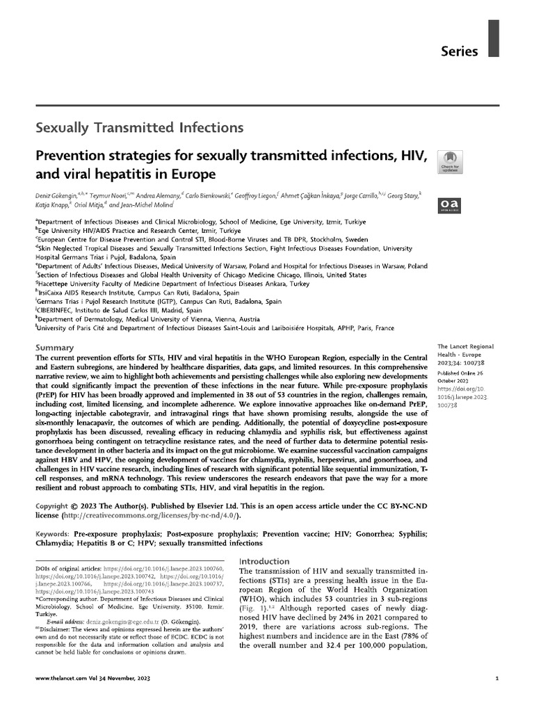 Prevention strategies for sexually transmitted infections hiv pdf