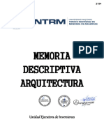 Memoria Descriptiva Arquitectura