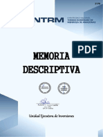 Memoria Descriptiva Estructuras