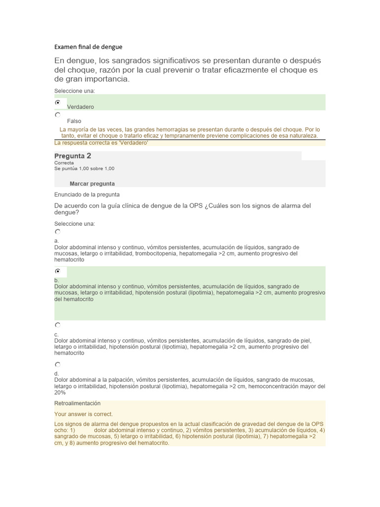 Examen final de dengue pdf coagulaci n salud p blica