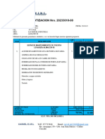 Cotizacion Casvel Eirl 20233010-00 Servicio Mantenimiento de Puerta Levadiza Almacen 06