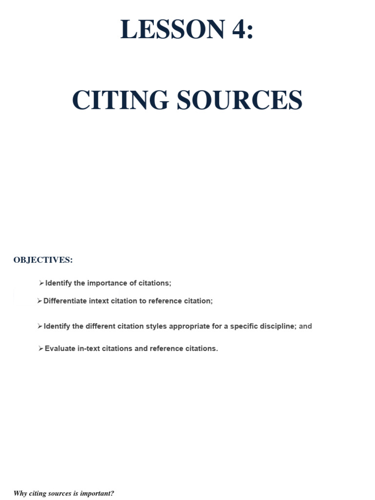 Lesson 4 Intext Citation Download Free PDF Citation Apa Style