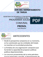 Ejemplo de Progrmas Sociales Prosol