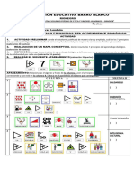 ACTIVIDAD DE ETICA Y VALORES HUMANOS Principios de Aprendizaje Dialógico