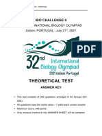 IBO CHALLENGE II - Theoretical (Answer Key)