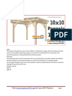 10x10 Pergola Plans Construct101