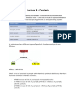 Lecture 1 - Psoriasis 