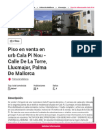 Vivienda en Venta en Urb CALA PI NOU - CALLE DE LA TORRE 0 07620, Palma de Mallorca, LLUCMAJOR - Aliseda Inmobiliaria