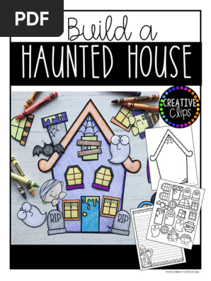 BuildaHauntedHouseCraftHalloweenWritingCraftHalloweenColoringPages-1