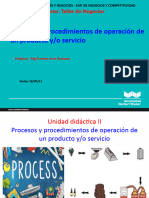 Clases 8 Procesos y Procedimientos de Operacion Wiener Taller Negocios 2021-1