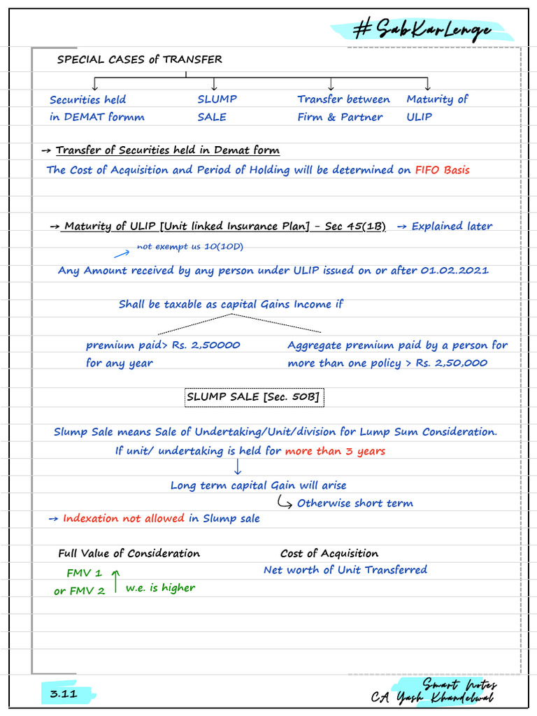 slump-sale-45-4-9b-ulip-questions-pdf-book-value-capital