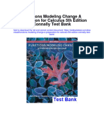 Functions Modeling Change A Preparation For Calculus 5th Edition Connally Test Bank