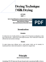 Spray Drying of Milk
