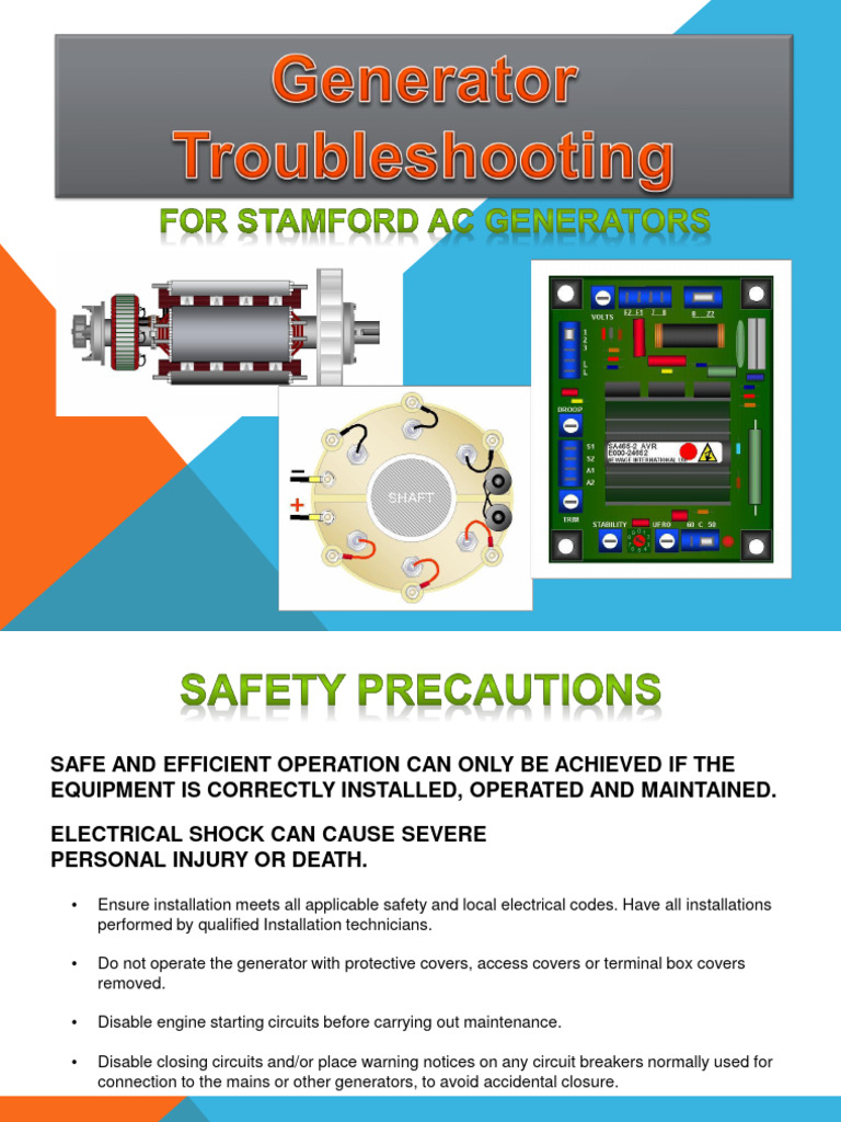 Generator Safety and Testing Guidelines | PDF | Electric Generator ...