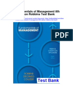 Fundamentals of Management 8th Edition Robbins Test Bank