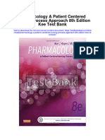 Pharmacology A Patient Centered Nursing Process Approach 8th Edition Kee Test Bank