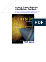 Fundamentals of Physics Extended 10th Edition Halliday Test Bank