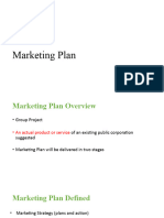 Marketing Plan - Stage I