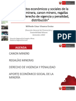03-PPT Canon Minero Regalías Derecho de Vigencia y Actividades Mineras - Huancayo