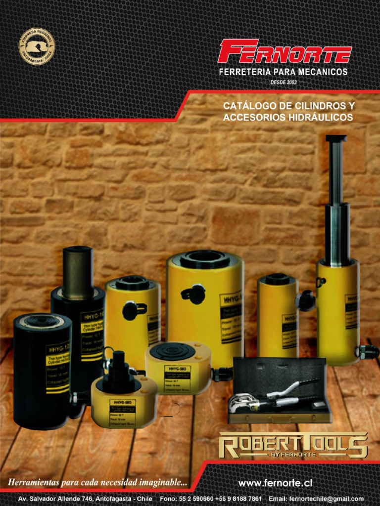 Catalogo Cilindros Robert Tools | PDF | Máquinas | Bienes manufacturados