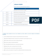 2 Fisa de Lucru Istorie 8 CDPRESS Autoevaluare Initiala