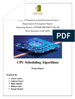CPU Scheduling Algorithms (Project Report)