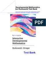 Interactive Developmental Mathematics 1st Edition Rockswold Test Bank