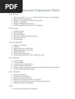 30 Days Interview Preparation Plan?