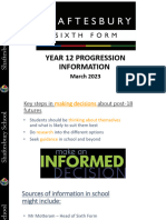 Year 12 Progression Information Evening Spring 2023