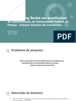 Cyberloafing Social em Acadêmicos de Administração Da Universidade Federal Do Pampa - Campus Santana Do Livramento