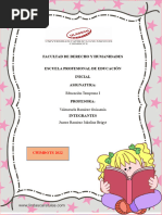 Informe de Educación Temprana