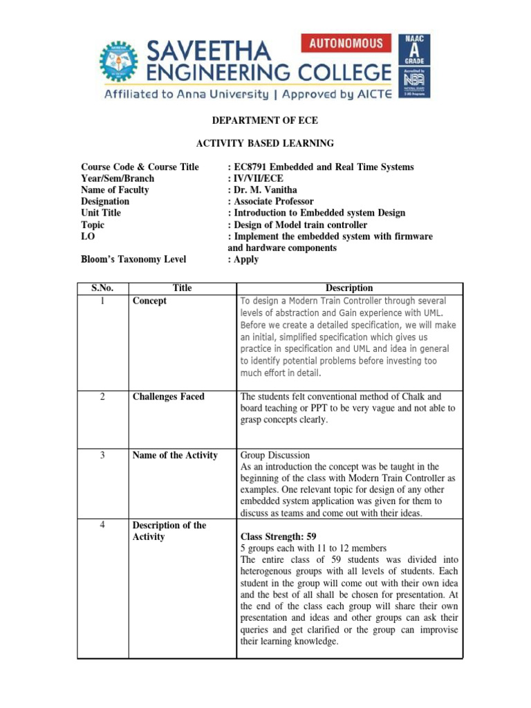 Design of Model Train Controller | Download Free PDF | Learning ...