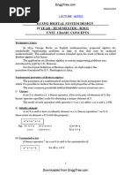 EC3352 Digital Systems Design Lecture Notes 1