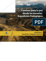 Caminos para la paz desde las escuelas. Expedición Pedagógica de Bogotá