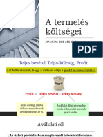 Előadás A Termelés Költségei