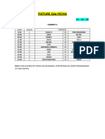 Fixture 2da Fecha - Sábado 11-11-23