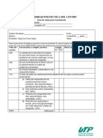 Lista de Cotejo para Cuestionario 1