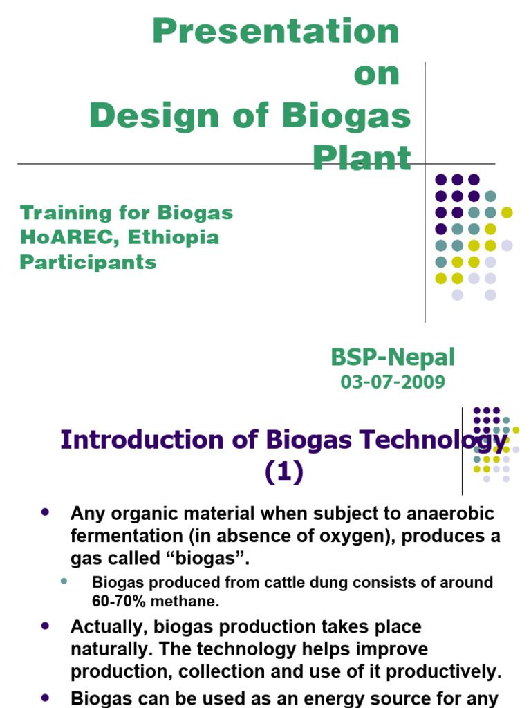 Design And Sustainability Of A Biogas Plant For Domestic Use – WKTFRF