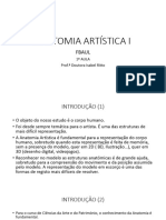 Anatomia Artística I 13.14 1 Aula