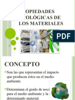 Propiedades Ecológicas de Los Materiales