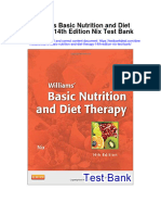 Williams Basic Nutrition and Diet Therapy 14th Edition Nix Test Bank