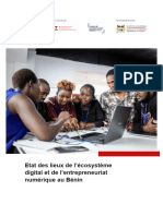 Etat Des Lieux de Lecosysteme Digital Et Lentrepreneuriat Numerique Au Benin