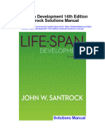 Life Span Development 14th Edition Santrock Solutions Manual