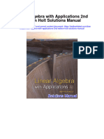 Linear Algebra With Applications 2nd Edition Holt Solutions Manual