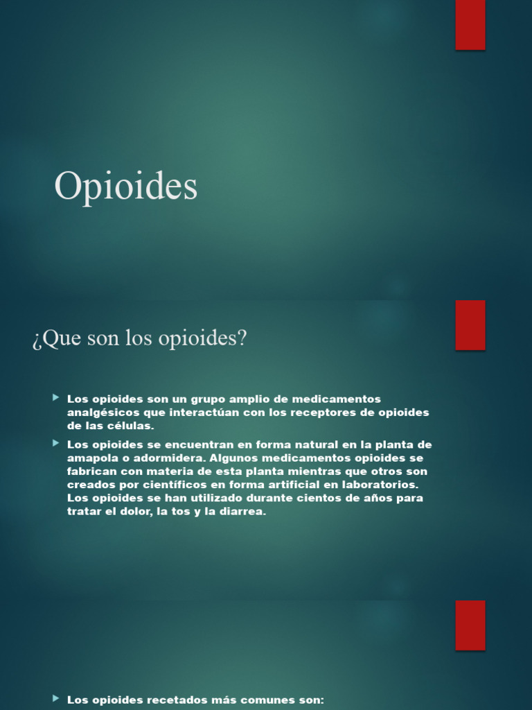 Opioides Pdf Opioide Oxicodona