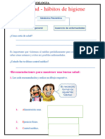 CIENCIA Y TECNOLOGÍA Higiene SEMANA 3 - 25 de Marzo