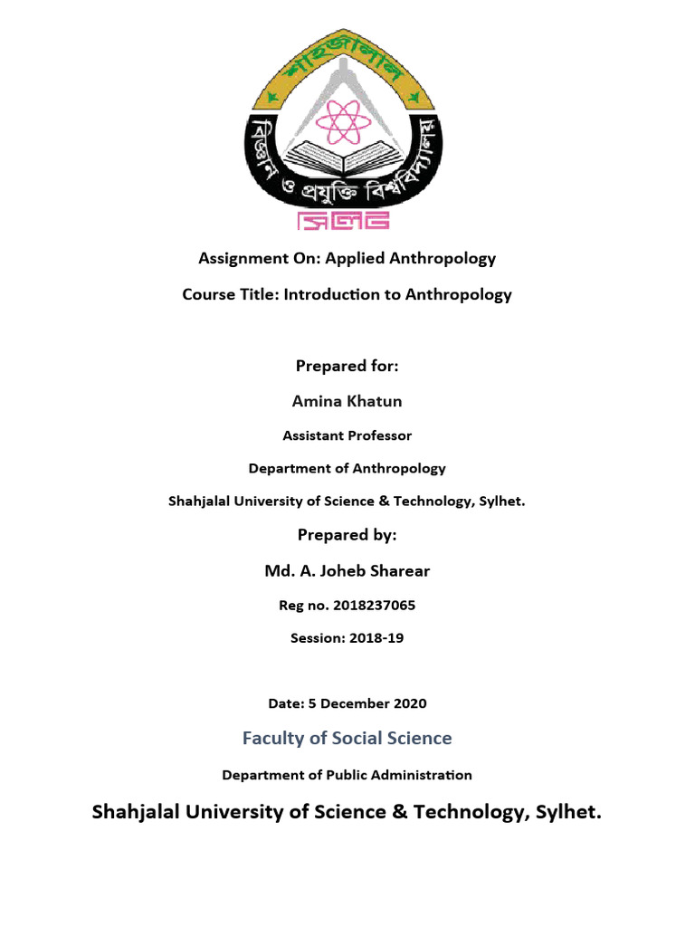 Assignment On Applied Anthropology Download Free Pdf Anthropology