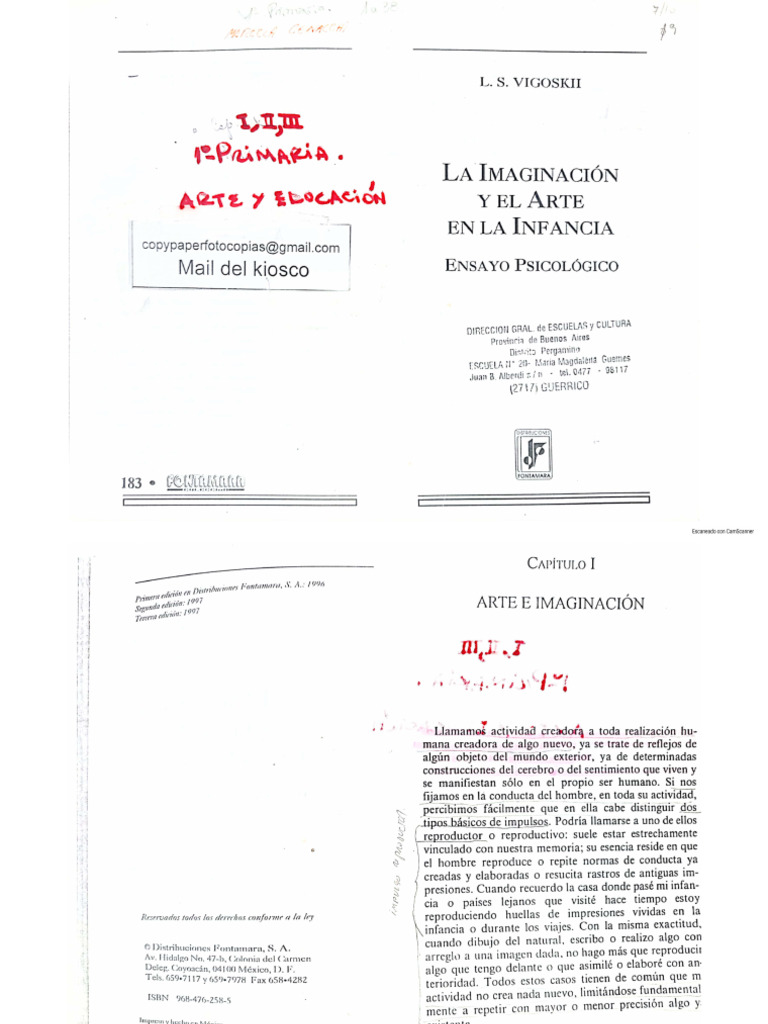 La Imaginación y El Arte en La Infancia | PDF