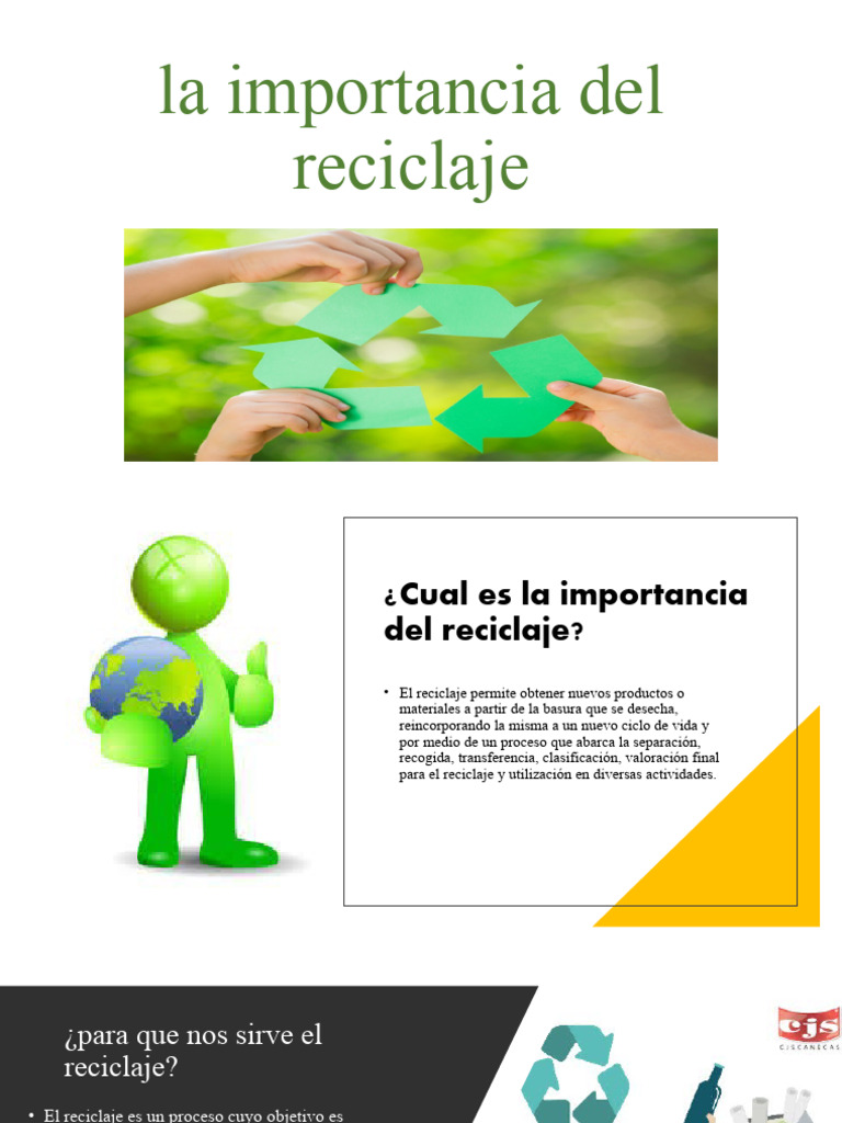 Importancia y beneficios del reciclaje | PDF
